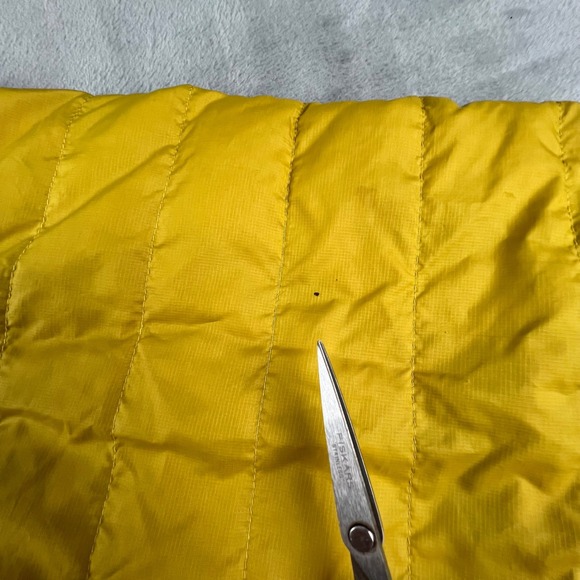 Patagonia Men's Down Sweater Jacket Yellow Fleece Lined Puffer Coat Size S Ski - Picture 12 of 16